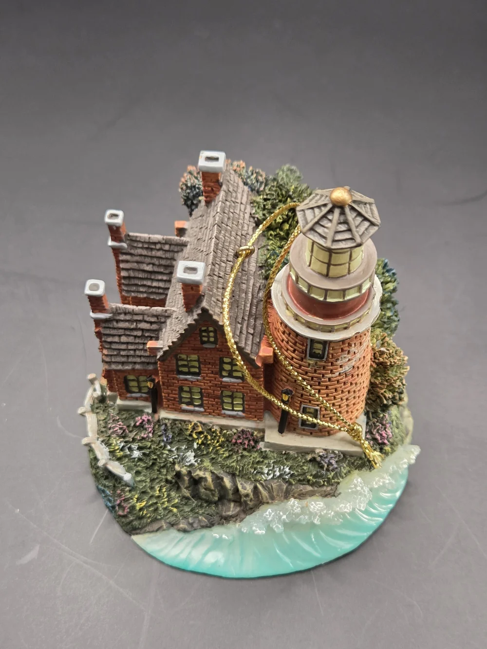 Thomas Kinkade Lighthouse Ornaments Lot of 18 Bradford Editions Box & 6 COAs